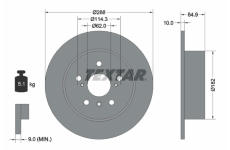 Brzdový kotúč TEXTAR 92117000