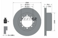 Brzdový kotouč Textar 93117600