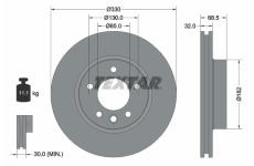 Brzdový kotouč TEXTAR 92121605