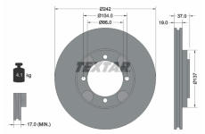Brzdový kotouč TEXTAR 92130700