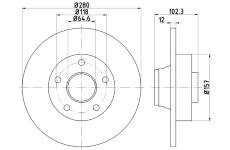 Brzdový kotouč TEXTAR 92131600