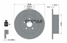Brzdový kotúč TEXTAR 92135903