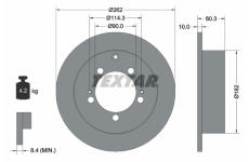 Brzdový kotúč TEXTAR 92136103