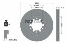 Brzdový kotouč TEXTAR 92136200