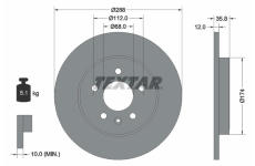 Brzdový kotouč TEXTAR 92137003