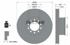 Brzdový kotouč TEXTAR 93138000
