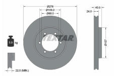 Brzdový kotouč TEXTAR 92138400