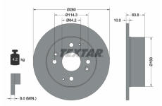 Brzdový kotouč TEXTAR 92138600