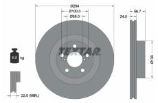 Brzdový kotúč TEXTAR 92139500