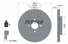 Brzdový kotouč TEXTAR 92139903
