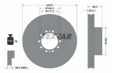 Brzdový kotouč TEXTAR 93142700