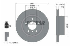 Brzdový kotouč TEXTAR 92146103
