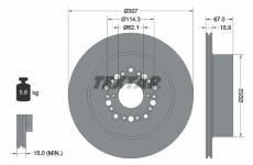 Brzdový kotouč TEXTAR 92150400