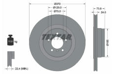 Brzdový kotouč TEXTAR 92155203