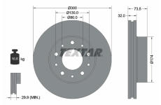 Brzdový kotouč TEXTAR 92157303