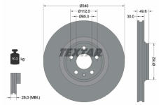 Brzdový kotouč TEXTAR 92160503