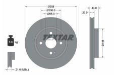 Brzdový kotúč TEXTAR 92166803