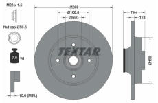 Brzdový kotúč TEXTAR 92168703