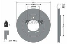 Brzdový kotouč TEXTAR 92170503