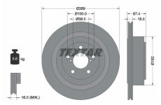 Brzdový kotúč TEXTAR 92173603