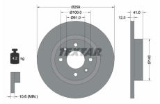 Brzdový kotúč TEXTAR 92175103