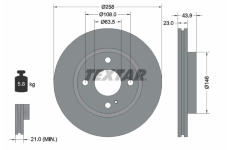 Brzdový kotouč TEXTAR 92176003