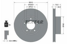 Brzdový kotouč Textar 92176105
