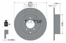 Brzdový kotouč Textar 92177303