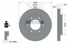 Brzdový kotouč TEXTAR 92180205