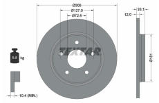 Brzdový kotouč TEXTAR 92181005