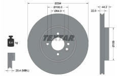 Brzdový kotouč TEXTAR 92183603