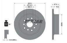 Brzdový kotouč TEXTAR 92185703
