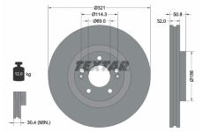 Brzdový kotúč TEXTAR 92221700