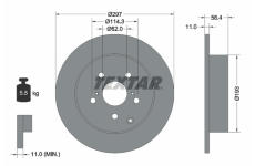 Brzdový kotouč TEXTAR 92222500