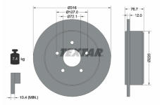 Brzdový kotouč TEXTAR 92227700