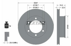 Brzdový kotouč TEXTAR 92235100