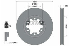 Brzdový kotouč TEXTAR 92236300