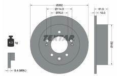 Brzdový kotouč TEXTAR 92240803