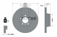 Brzdový kotouč TEXTAR 92242003