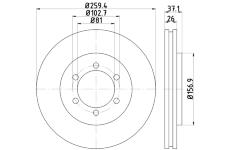 Brzdový kotouč TEXTAR 92243600