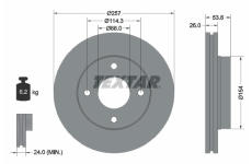 Brzdový kotouč Textar 92253103