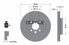 Brzdový kotouč TEXTAR 92255203