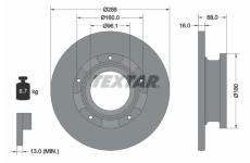 Brzdový kotouč TEXTAR 93260700