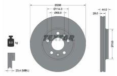 Brzdový kotouč TEXTAR 92268803