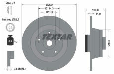 Brzdový kotouč TEXTAR 92269603