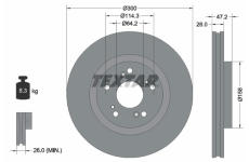 Brzdový kotouč Textar 92284603