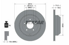 Brzdový kotouč TEXTAR 92300803