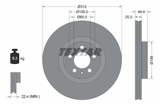 Brzdový kotouč Textar 92303303