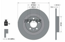 Brzdový kotouč TEXTAR 92304703