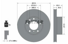 Brzdový kotouč TEXTAR 92304905